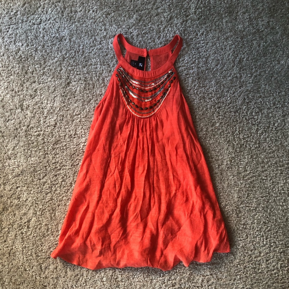 Orange blouse